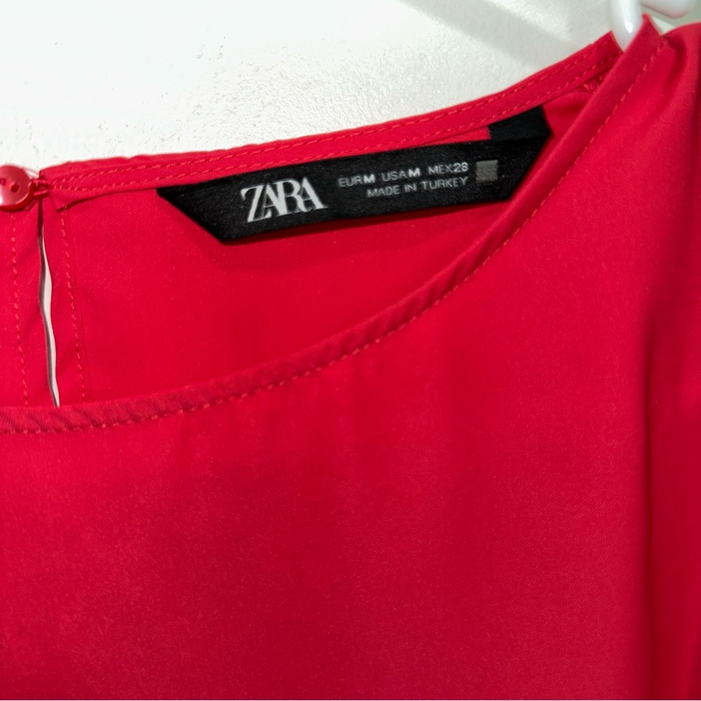 🌷5/$20 Zara Women’s Pink Blouse - Picture 2 of 6